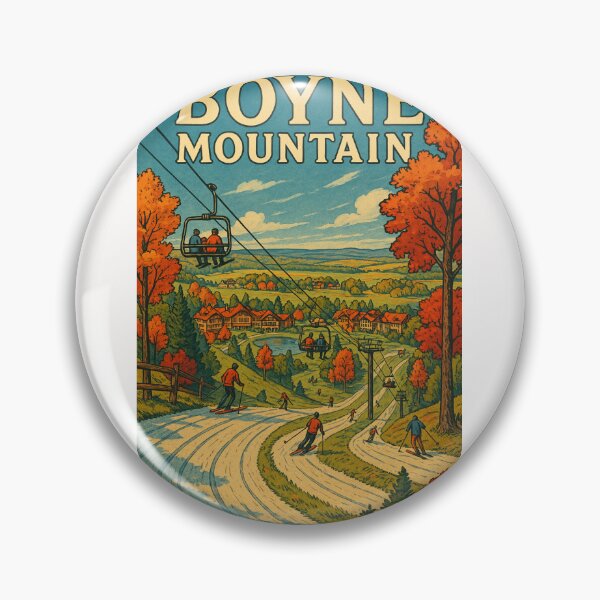 Item preview, Boyne Mountain Michigan Ski Slopes and Chairlifts designed and sold by Places On Earth.
