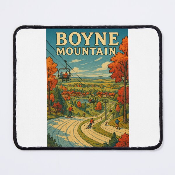 Item preview, Boyne Mountain Michigan Ski Slopes and Chairlifts designed and sold by Places On Earth.