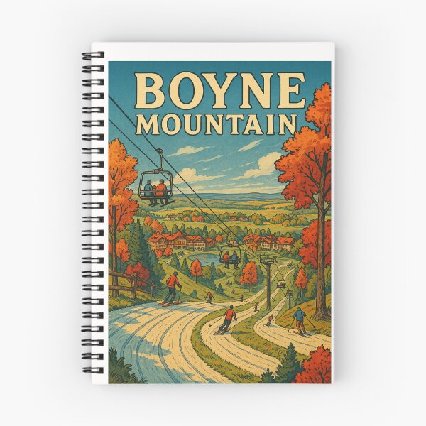 Item preview, Boyne Mountain Michigan Ski Slopes and Chairlifts designed and sold by Places On Earth.