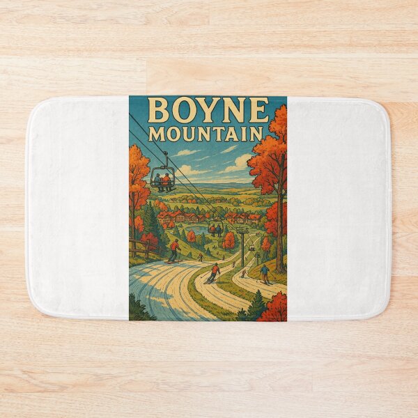 Item preview, Boyne Mountain Michigan Ski Slopes and Chairlifts designed and sold by Places On Earth.