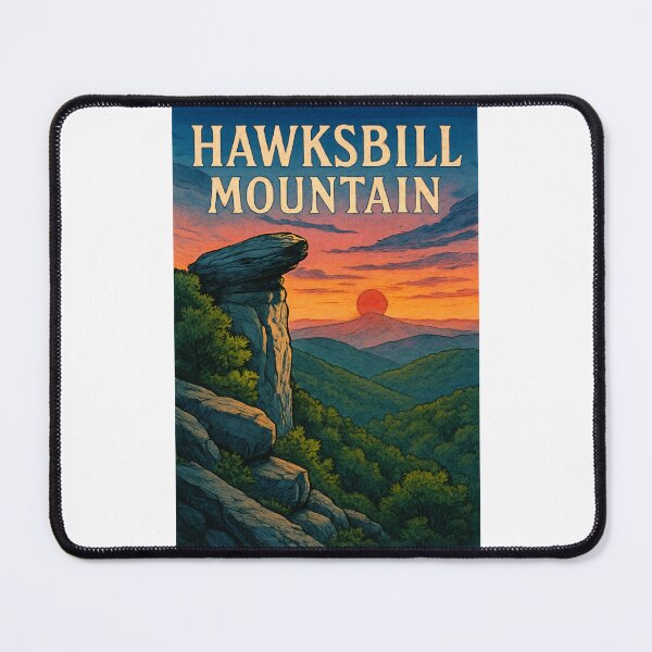 Item preview, Hawksbill Mountain Linville Gorge Sunset View designed and sold by Places On Earth.