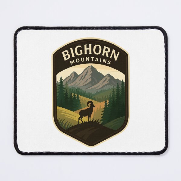 Item preview, Bighorn Mountains Wyoming Ram Silhouette Scene designed and sold by Places On Earth.
