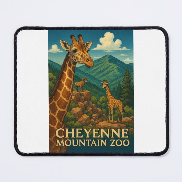 Item preview, Giraffes and Bighorn Sheep at Cheyenne Mountain Zoo Colorado designed and sold by Places On Earth.