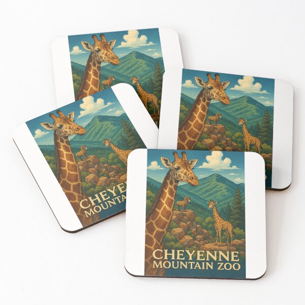 Item preview, Giraffes and Bighorn Sheep at Cheyenne Mountain Zoo Colorado designed and sold by Places On Earth.