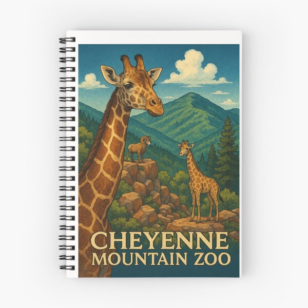 Item preview, Giraffes and Bighorn Sheep at Cheyenne Mountain Zoo Colorado designed and sold by Places On Earth.