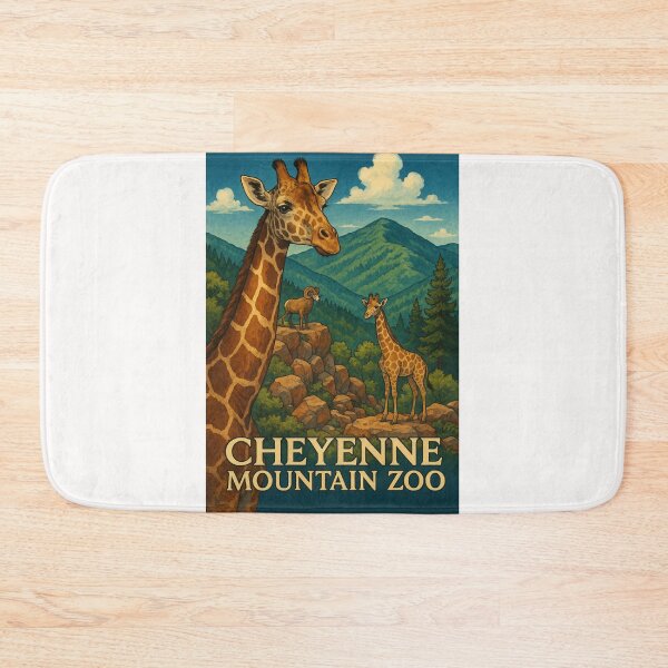 Item preview, Giraffes and Bighorn Sheep at Cheyenne Mountain Zoo Colorado designed and sold by Places On Earth.