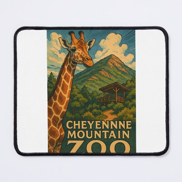 Item preview, Cheyenne Mountain Zoo Giraffe and Overlook Pavilion Scene designed and sold by Aryabek.