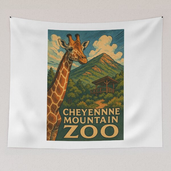 Item preview, Cheyenne Mountain Zoo Giraffe and Overlook Pavilion Scene designed and sold by Aryabek.