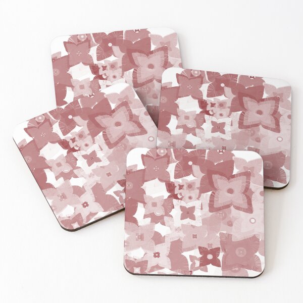 Item preview, Pink floral tile designed and sold by ArtbyMparrish .