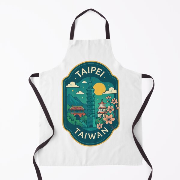 Item preview, Taipei 101 and Temples Scenic Taiwan Badge designed and sold by Aryabek.