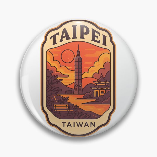 Item preview, Taipei 101 Sunset Scene with Pagodas in Taiwan designed and sold by Aryabek.