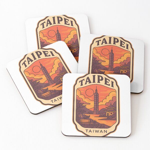 Item preview, Taipei 101 Sunset Scene with Pagodas in Taiwan designed and sold by Aryabek.