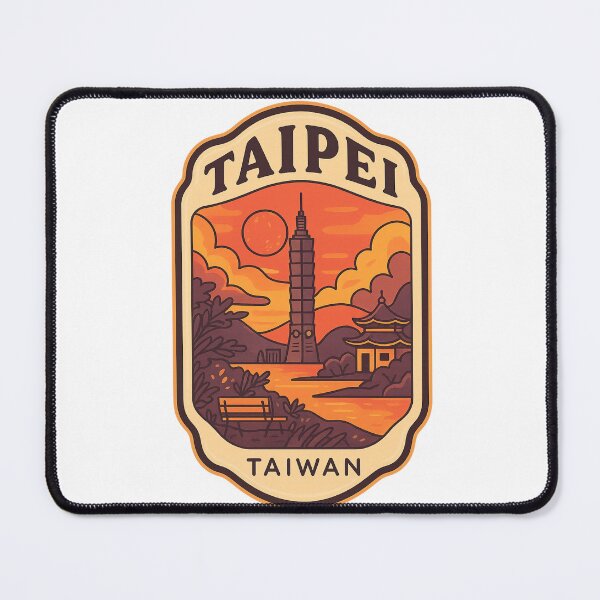 Item preview, Taipei 101 Sunset Scene with Pagodas in Taiwan designed and sold by Aryabek.