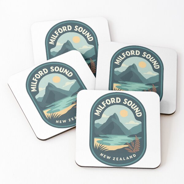 Item preview, Milford Sound Scenic Fjord New Zealand Badge designed and sold by Aryabek.