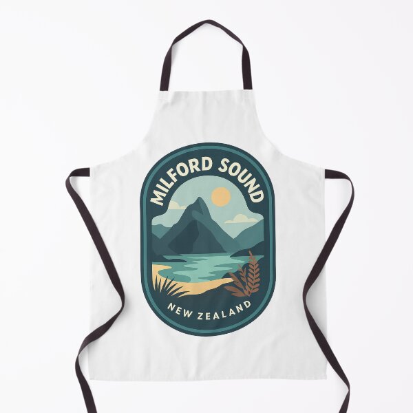 Item preview, Milford Sound Scenic Fjord New Zealand Badge designed and sold by Aryabek.