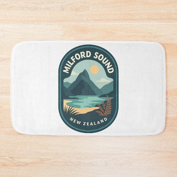Item preview, Milford Sound Scenic Fjord New Zealand Badge designed and sold by Aryabek.