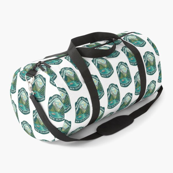 Item preview, Boat in Milford Sound with Snowy Peaks New Zealand designed and sold by Aryabek.