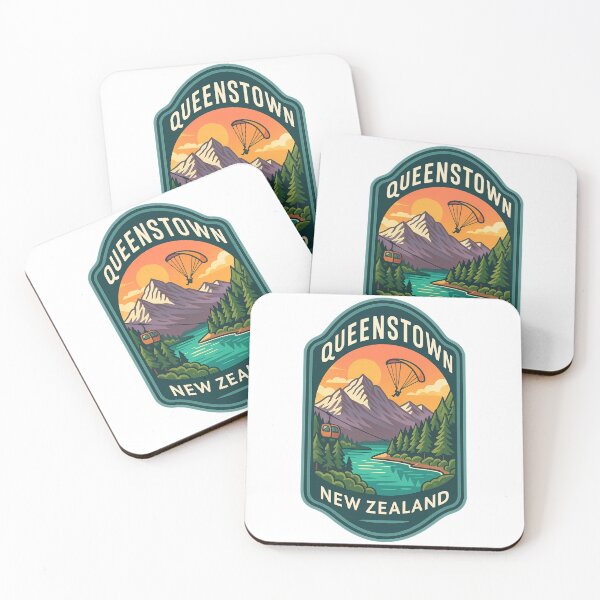 Item preview, Queenstown Adventure Scene with Paragliding and Gondola designed and sold by Aryabek.