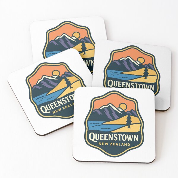 Item preview, Queenstown New Zealand Sunset Over Lake and Mountains designed and sold by Aryabek.