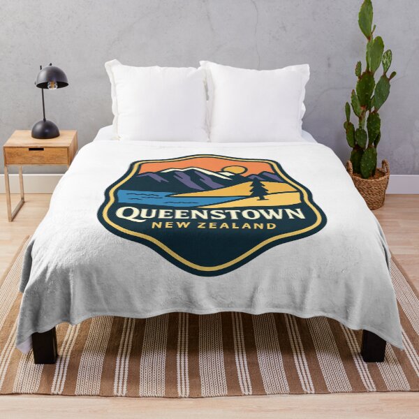 Item preview, Queenstown New Zealand Sunset Over Lake and Mountains designed and sold by Aryabek.