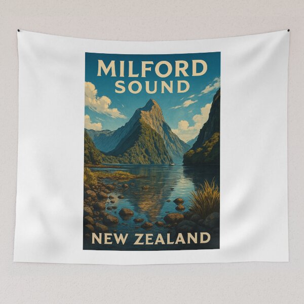 Item preview, Mitre Peak at Milford Sound Fiordland New Zealand designed and sold by Aryabek.