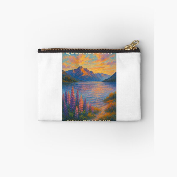 Item preview, Queenstown Lupins at Sunset with Lake Wakatipu designed and sold by Aryabek.