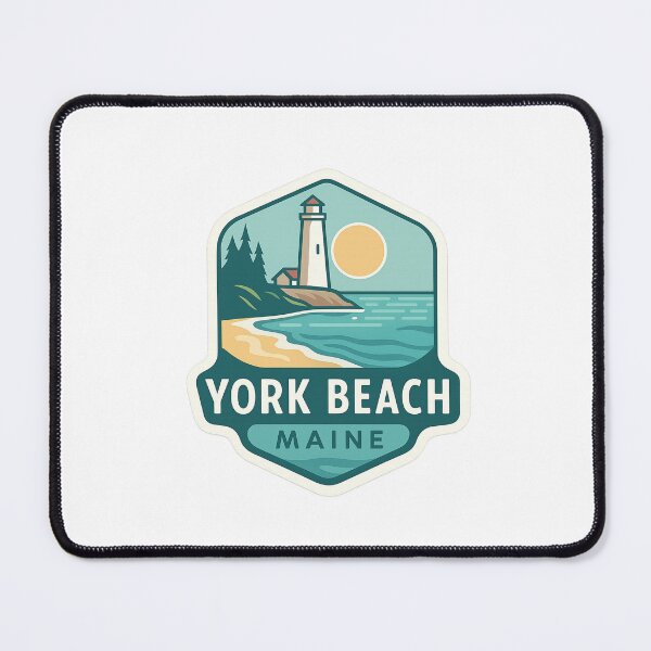 Item preview, York Beach Maine Lighthouse Coastline Scene designed and sold by Aryabek.