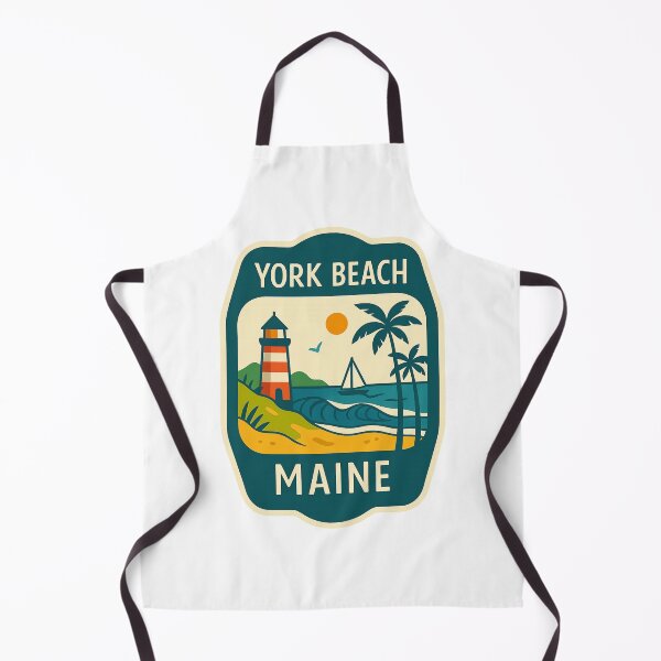Item preview, Colorful York Beach Maine Scene with Lighthouse and Ocean designed and sold by Aryabek.