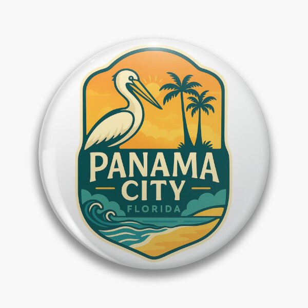 Item preview, Pelican and Palm Trees at Panama City Beach Florida designed and sold by Aryabek.