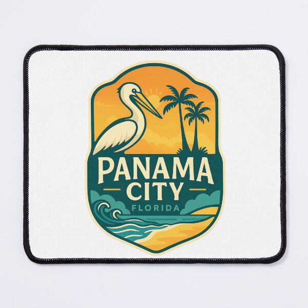 Item preview, Pelican and Palm Trees at Panama City Beach Florida designed and sold by Aryabek.