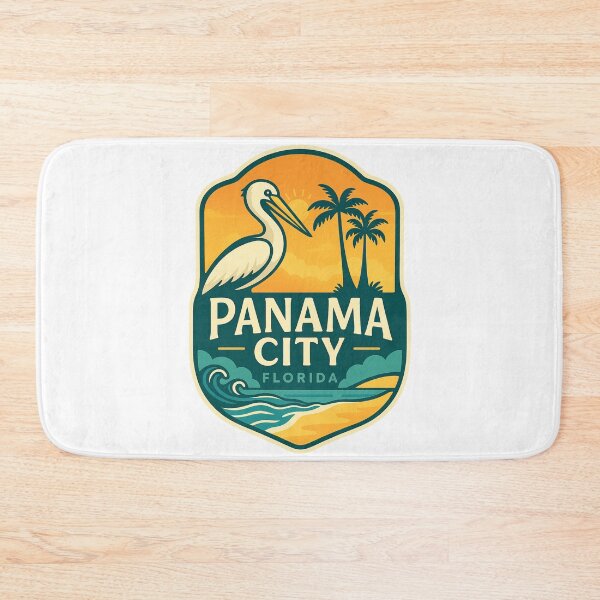 Item preview, Pelican and Palm Trees at Panama City Beach Florida designed and sold by Aryabek.