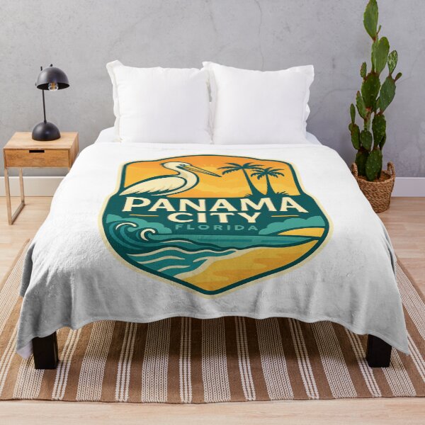 Item preview, Pelican and Palm Trees at Panama City Beach Florida designed and sold by Aryabek.