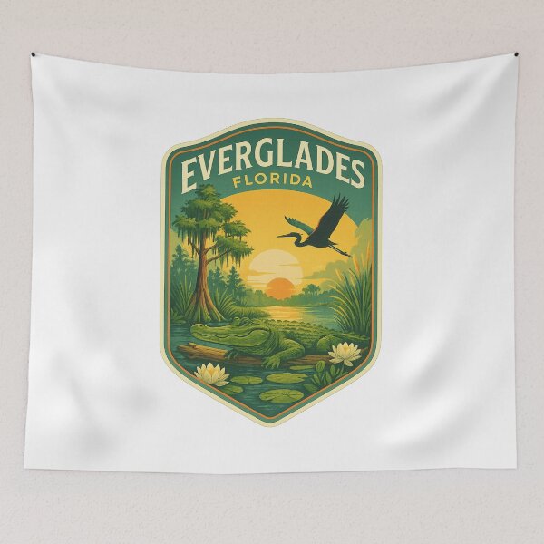 Item preview, Everglades National Park Florida Wildlife Sunset designed and sold by Aryabek.