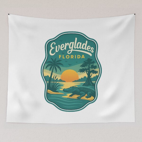 Item preview, Sunset Over Everglades National Park Florida Bayou designed and sold by Aryabek.