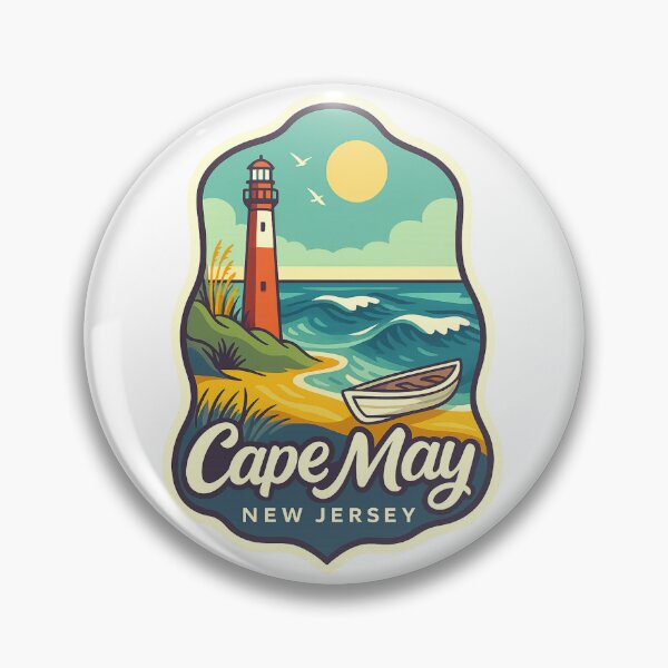 Item preview, Cape May Lighthouse Beach Scene New Jersey Shore designed and sold by Aryabek.
