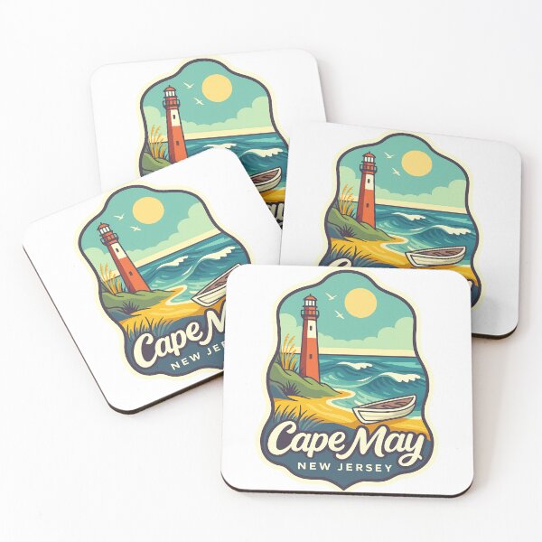 Item preview, Cape May Lighthouse Beach Scene New Jersey Shore designed and sold by Aryabek.