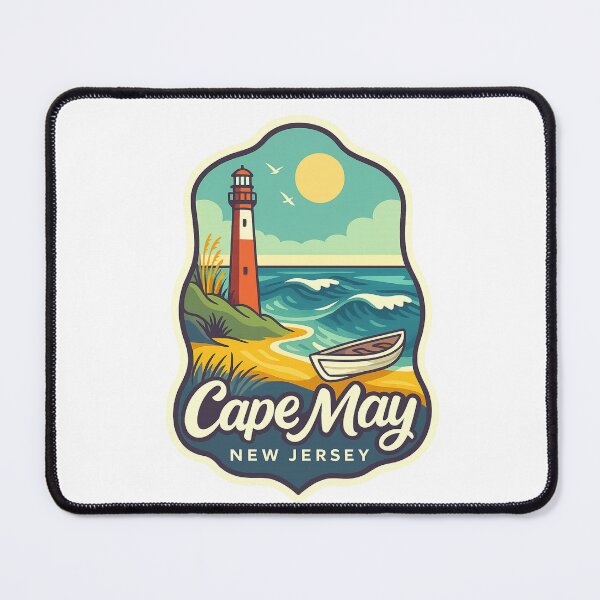 Item preview, Cape May Lighthouse Beach Scene New Jersey Shore designed and sold by Aryabek.