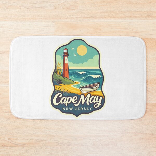 Item preview, Cape May Lighthouse Beach Scene New Jersey Shore designed and sold by Aryabek.