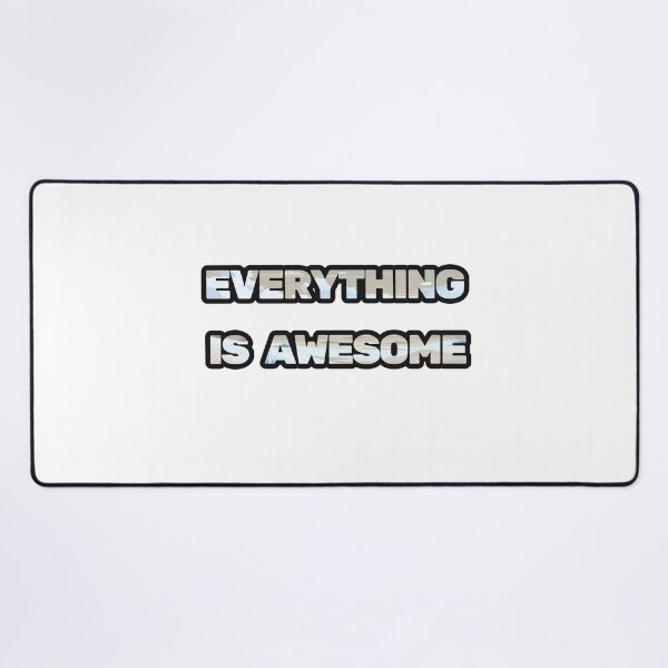 Item preview, Everything is Awesome Motivational Typography Design designed and sold by VibeCrafteria.