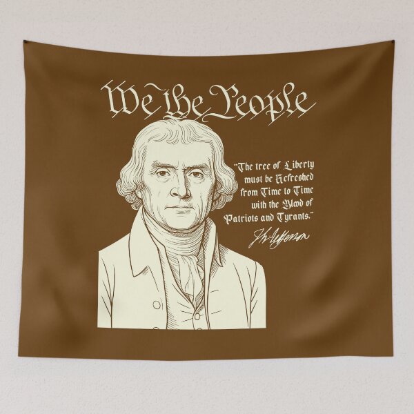 Item preview, We the People - Thomas Jefferson Tree of Liberty Quote designed and sold by CRHPOD20.