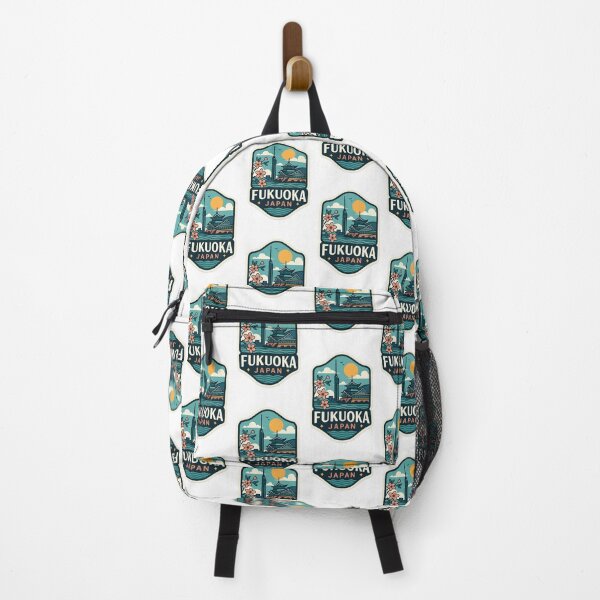 Item preview, Fukuoka Japan Skyline with Sakura and Coastal Views designed and sold by Aryabek.