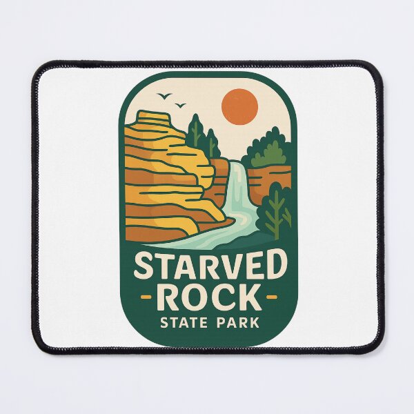 Item preview, Starved Rock State Park Waterfall and Canyons Illinois designed and sold by Aryabek.