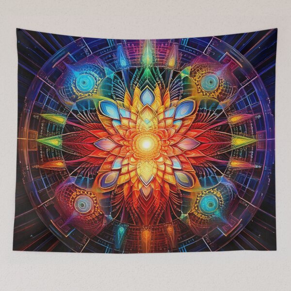 Item preview, Prismatic Lotus: Chakra Energy Mandala designed and sold by DoctorFirefly.