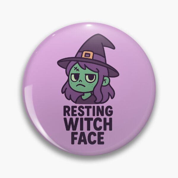 Item preview, RESTING WITCH FACE - Halloween designed and sold by potseed21.