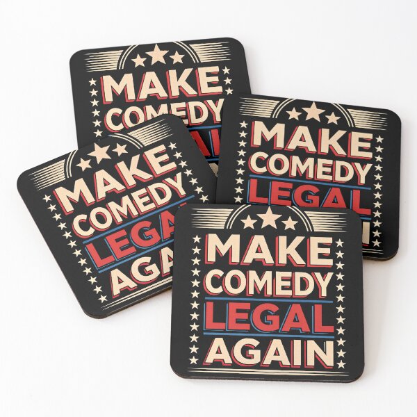 Item preview, Make Comedy Legal Again – Bold Satirical Statement Design designed and sold by GiftedExplorer.