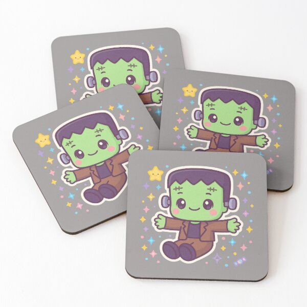 Item preview, Kawaii Chibi Frankenstein – Cute Halloween Monster Sticker designed and sold by Heather's Creative Apparel.