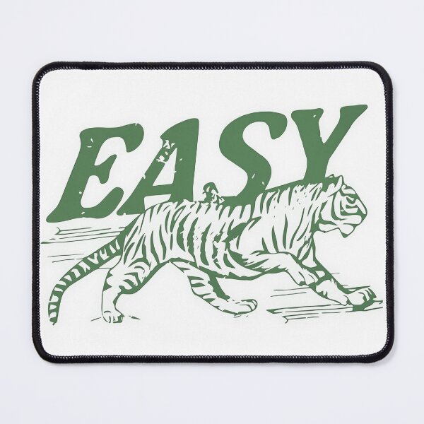Item preview, Easy Tiger Retro Typography Illustration - Green designed and sold by SaltedBeachPaperie.