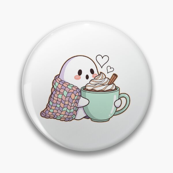 Item preview, Spooky Cute Cozy Cocoa Ghost designed and sold by Apex Designs.