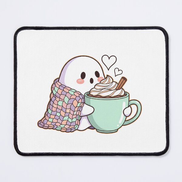 Item preview, Spooky Cute Cozy Cocoa Ghost designed and sold by Apex Designs.