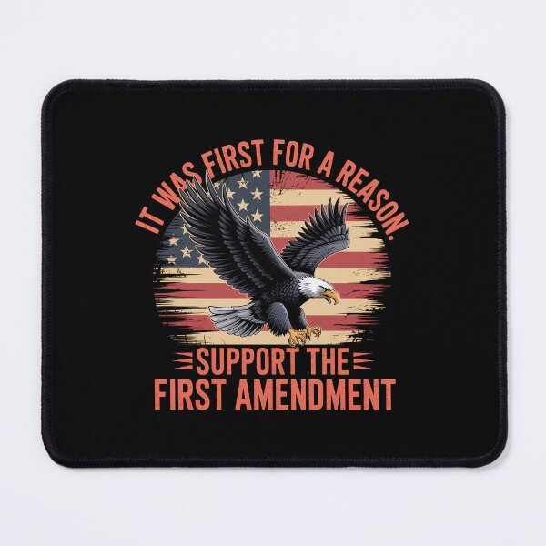 Item preview, It Was First for a Reason – Support the First Amendment Design designed and sold by GiftedExplorer.